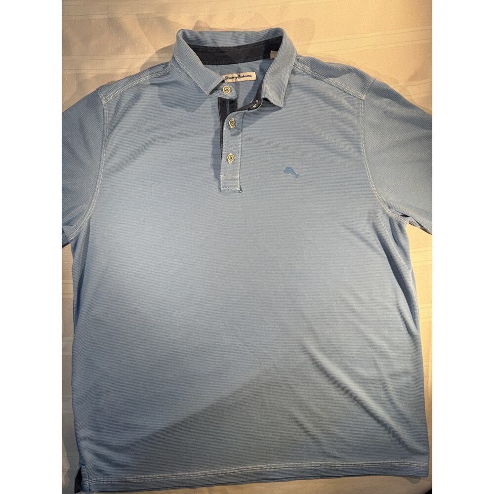 Tommy Bahama Men’s Light Blue Polo Shirt Size L – Classic‎ IslandZone Style